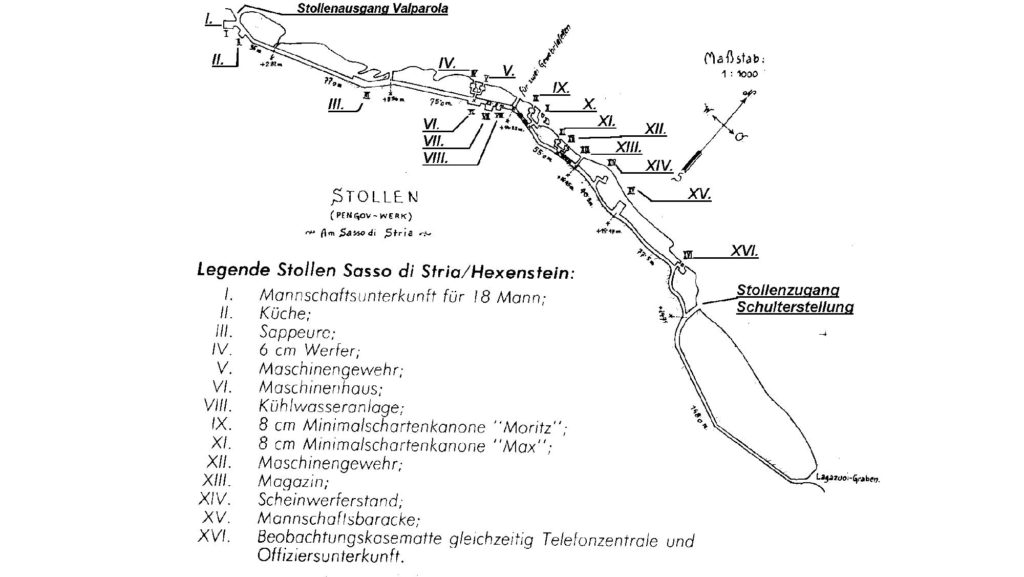 Skizze des Goiginger-Stollens 