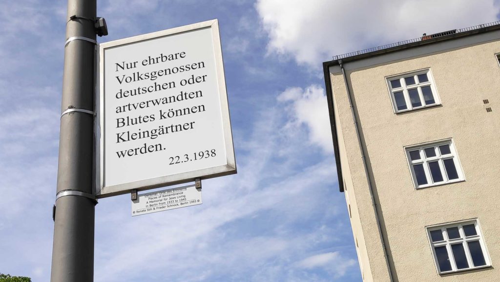 „Orte des Erinnerns“ Schöneberg Berlin Holocaust